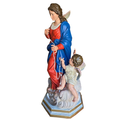 Statua Madonna che scioglie i nodi cm 130 x 60