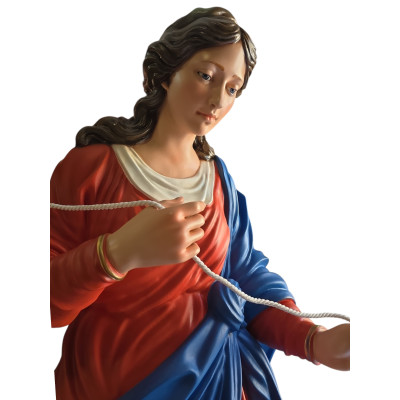 Statua Madonna che scioglie i nodi cm 130 x 60