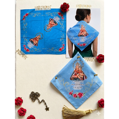 Foulard in stoffa cm 70x70