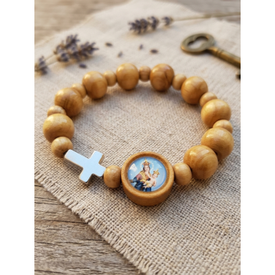 Bracciale legno tondo personalizzabile