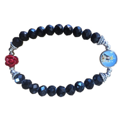 Bracciale personalizzabile semicristallo.