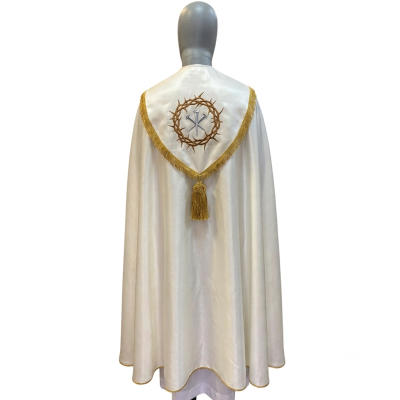 Piviale modello "Passio" col. Bianco
