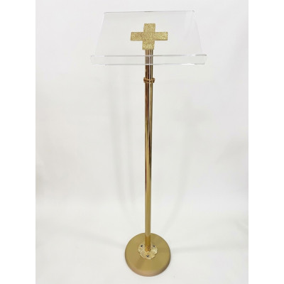 Leggio a colonna art. 2056 Dorato/Plex