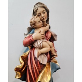 Scultura in Legno Vergine con Bambino cm 50