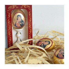 Uovo con Immagine sacra dipinta